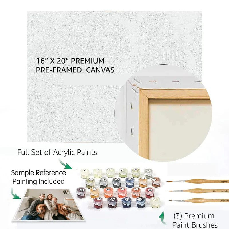 Memory Canvas: Numbered Paint Kit