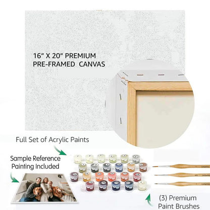 Memory Canvas: Numbered Paint Kit