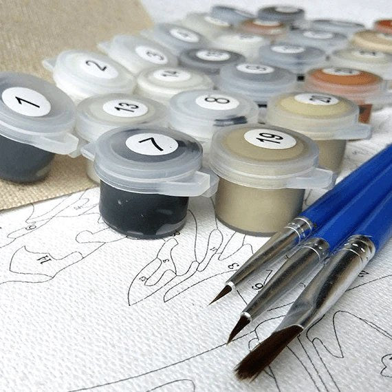 Memory Canvas: Numbered Paint Kit