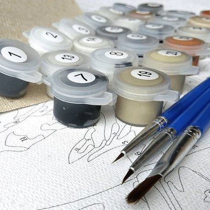 Memory Canvas: Numbered Paint Kit