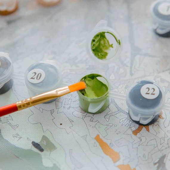 Memory Canvas: Numbered Paint Kit