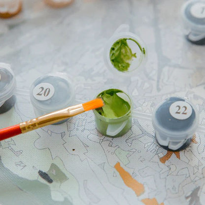 Memory Canvas: Numbered Paint Kit